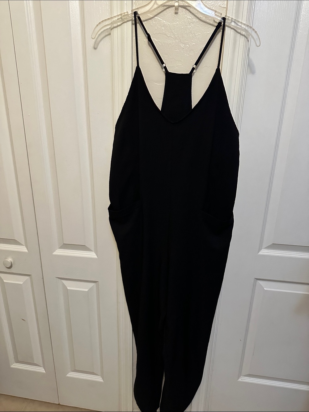 Black Women's Sleeveless Jumpsuit Dress